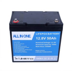 Bateria de íon de lítio recarregável de 12,8V 50Ah Bateria Po4 Bateria de íon de lítio
