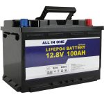 Bateria de armazenamento de energia solar de substituição GEL / AGM 12v 100ah LifePo4 bateria de íon de lítio
