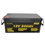 Bateria de 12V Lifepo4 de carro elétrico personalizável 12,8 V 200ah com bateria de 2000 ciclos de vidapo4