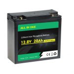 Recarregável Deep Cycle Lifepo4 12V 20AH Bateria de íon de lítio OEM
