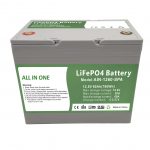 Fábrica vende bateria doméstica de plástico 12.8V60Ah 2.000 ciclos, bateria po4 12v para energia doméstica