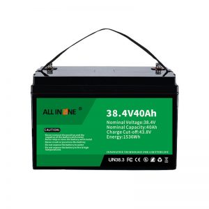 Bateria de fosfato de ferro de lítio 8,4 V 40Ah para VPP / SHS / Marítimo / Veículo 36V 40Ah