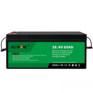 Bateria de fosfato de ferro de lítio de 38,4 V 60Ah para VPP / SHS / Marítimo / Veículo 36V 60Ah