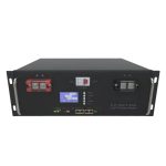 6000 ciclos 48V 100Ah 5Kwh RS48 LiFePo4 bateria solar com gabinete 5U