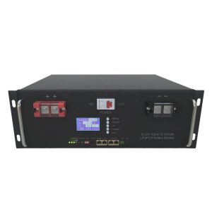 6000 ciclos 48V 100Ah 5Kwh RS48 LiFePo4 bateria solar com gabinete 5U