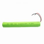 Bateria recarregável NiMH SC 3600mAH 4,8V