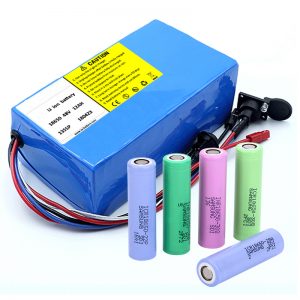 Bateria de lítio 18650 48V 12AH 48V 500W Bateria elétrica para bicicleta com BMS